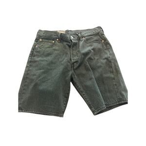 Levi's Premium 501 Original Shorts Men's 33 Green Denim NWT Button Fly